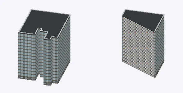 Exterior and cutaway of 専修大学(神田キャンパス)