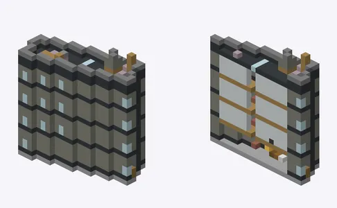 Exterior and cutaway of 竹内ビル