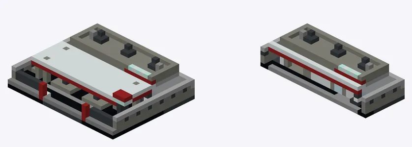 Exterior and cutaway of Gas station on a prefectural road